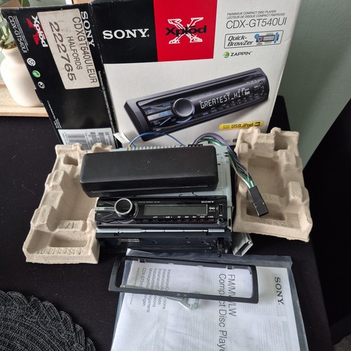 Sony xplod cdx gt540ui - xplod, cdx-gt540ui