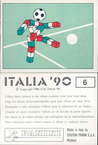 Mascotte italia n 6 - 90, n.6