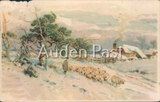 Vintage christmas postcard - vintage,