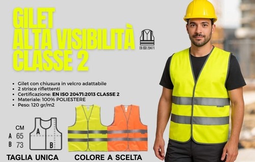 Gilet lavoro alta - gilet,