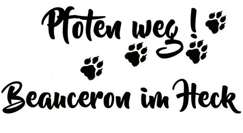Beauceron adesivi auto - beauceron,