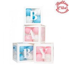 Scatole Trasparenti Baby Palloncini Nascita Gender Reveal Baby Shower