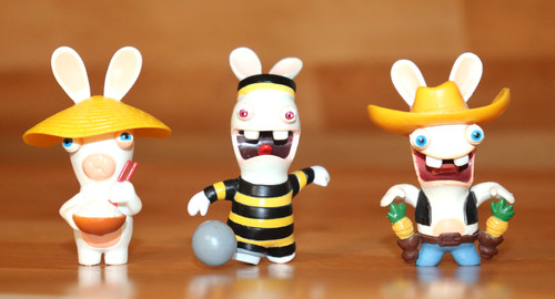 Raving rabbids rare minifigure - raving,