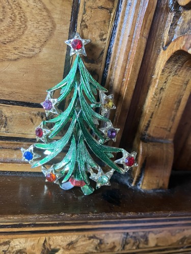Christmas tree stars brooch - !,