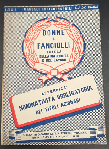 Donne fanciulli tutela della - fanciulli,