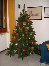 Albero di natale artificiale senza decorazioni cm. 180