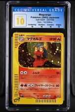 Pokemon Magcargo Holo Giapponese Raro 1°Ed Split Earth CGC PERFETTO 10 POP 1 SWIRL