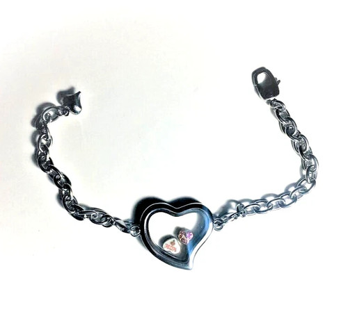 Bracciale catena tono - , argento