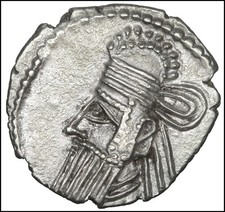 Regno dei Parti Vologase IV Dracma in argento antica moneta greca certificata 