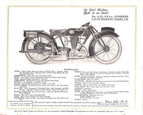Ajs hp g8 ohv modello - hp,