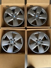4 CERCHI IN LEGA ORIGINALI BMW R16 5X112 SERIE 1, SERIE 2 COMPLETI DI VALV. TPMS