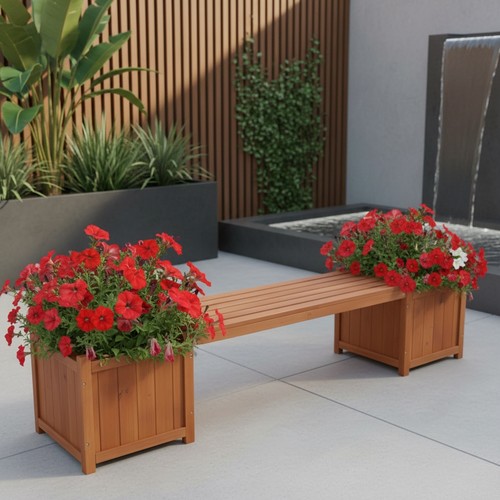 Panca giardino marrone con - da,
