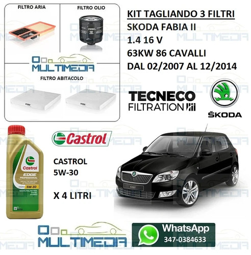 Kit tagliando filtri - filtri, e