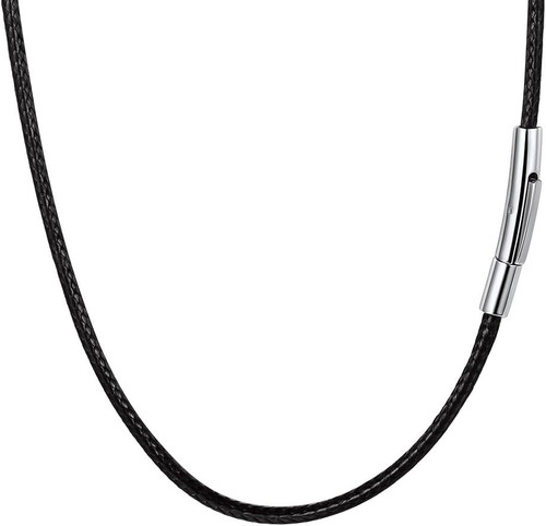 2mm collana pelle caucciu - 2mm, in