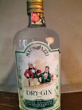 MARTINAZZI DRY GIN Antica distilleria Torino Bottiglia Vintage con Sigillo