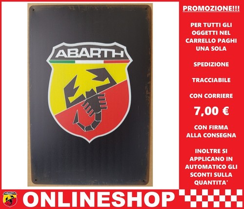 Targa pubblicitaria abarth - targa,