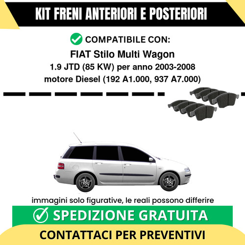Pastiglie freno ant post - freno, +