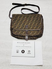 Autentica borsa messenger piccola pelle FENDI vintage anni 90 certificata Made in Italy