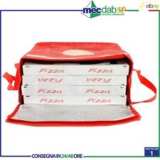 Borsa Termica Porta Pizza 33 Cm Per Asporto Cibo Box Contenitore Chiusura Zip