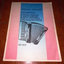 LUIGI FERRARI TRECATE GIOCATTOLI 6 PEZZI FACILI SPARTITO FISARMONICA RICORDI 983