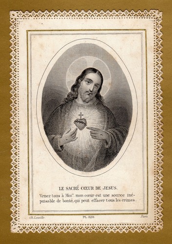Quadro pizzo immagine sacra - quadro,