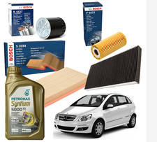 KIT TAGLIANDO BOSCH + 6 LITRI PETRONAS 5W30 MERCEDES CLASSE A W169 CLASSE B W245