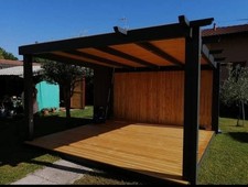 Gazebo in legno lamellare