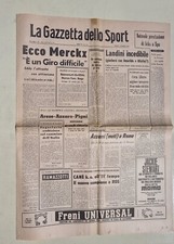 GAZZETTA DELLO SPORT 16 MAGGIO 1970 EDDY MERCKX - LANDINI - BEPI ROS