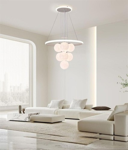Lampadario led 92w con - lampadario,