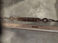 Vecchia antica sega a mano legno e ferro 