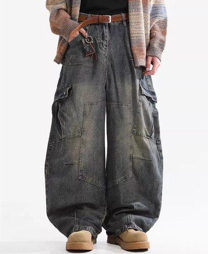 Jeans larghi uomo - jeans, da