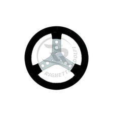 Kart suede steering wheel - go,