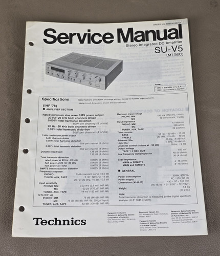 Technics amplificatore - amplificatore, dc