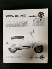 Vespa GTR 125cc 1969 pagina rivista pubblicitaria d'epoca originale italiana Piaggio