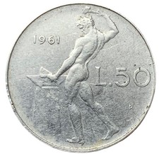 50 LIRE 1961 - VULCANO -