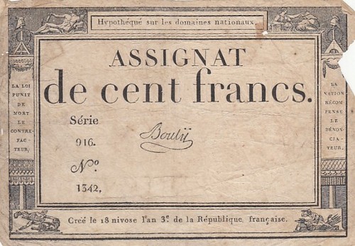 France 100 francs 18 nivose - -,