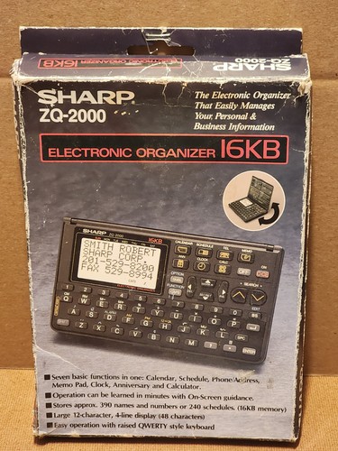 Sharp 2000 organizzatore - zq-2000,