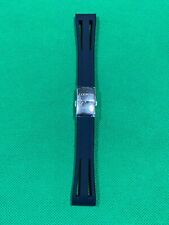 LOCMAN "MONTECRISTO 520" CINTURINO IN SILICONE 18MM NERO NUOVO CON PELLICOLE