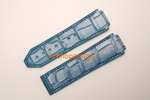 Hublot light blue alligator - light,