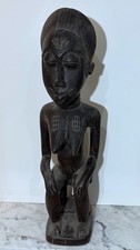 LARGE 25" BAULE PEOPLE CARVED