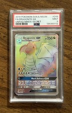 Pokemon PSA 9 Dragonite GX