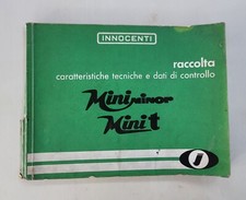 Manuale Caratteristiche Tecniche Innocenti Mini Minor Mini T Mk1 1968 2a ed.