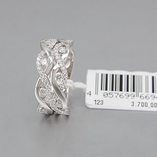 Anello oro bianco 750 - oro,