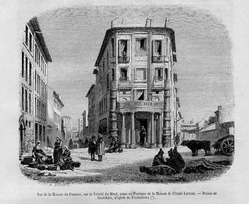 Stampa antica roma trinità - antica,