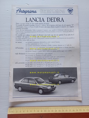 Lancia dedra 1989 - dedra,