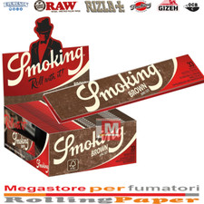 Cartine Smoking Brown Lunghe King Size Lunghe Marrone Da 50 Libretti