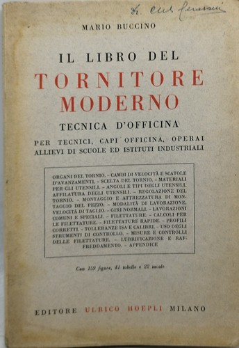 Libro del tornitore mderno - il,