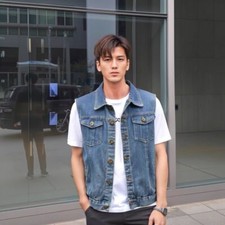 Giubbotto uomo denim smanicato