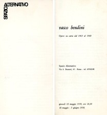 BENDINI, Vasco. Opere su carta