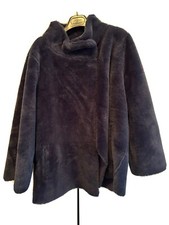 pelliccia donna blu. Taglia